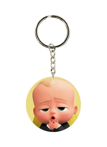Double Sided Cartoon Printed Keychain