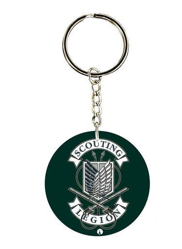 The Anime Attack On Titan Double Side Printed Keychain