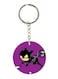 Double Sided Cat Woman Printed Keychain