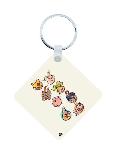 Digimon Anime Wooden Keychain