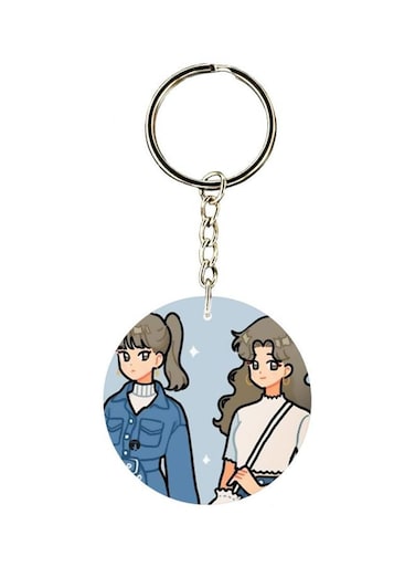 Cartoon Character Printed Keychain