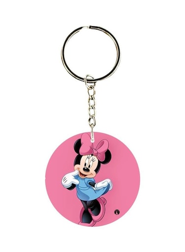 Minnie Mouse Printed Single Sided Keychain