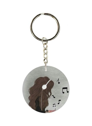 Music Themed Printed Keychain