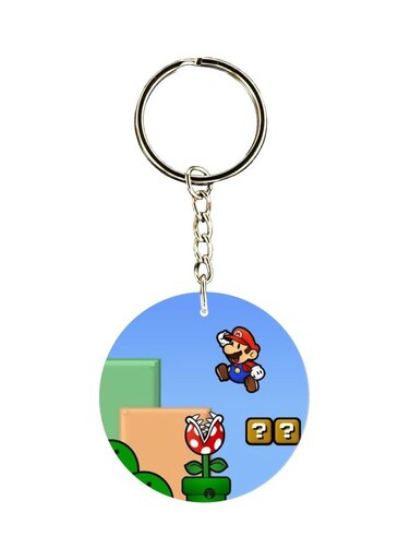 Super Mario Dual Sided Keychain