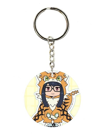 Double Side Anime Digimon Printed Keychain