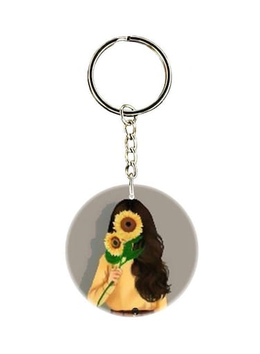 Cartoon Printed Keychain