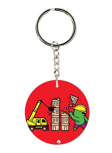 The Hulk Printed Keychain