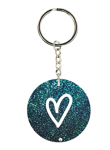 Heart Double Side Printed Keychain