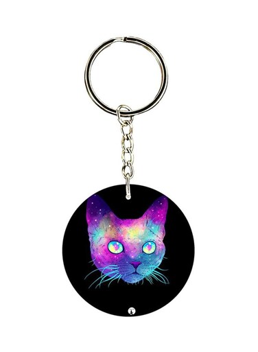 Cat Printed Keychain