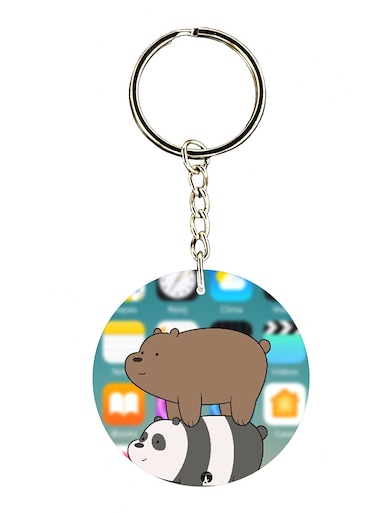We Bare Bears Double Side Printed Keychain