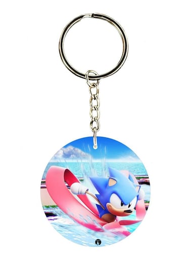 Sonic Double Side Printed Keychain