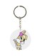 Double Sided Cartoon Rabbit Printed Keychain