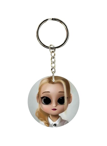 Girl Printed Keychain