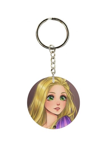 Girl Printed Dual Sided Keychain