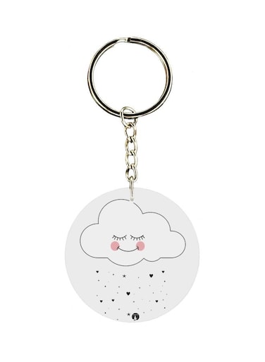 Cartoon Themed Single Sided Keychain