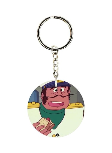 Adnan And Lina Anime Printed Plastic Keychain