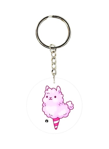 Double Sided Cartoon Printed Keychain