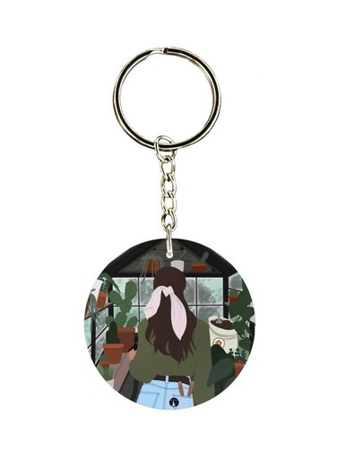 Printed Single Sided Keychain