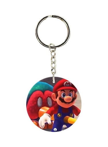 Cartoon Printed Double Sided Keychain