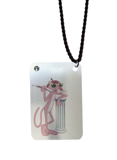 Pink Panther Printed Car Mirror Pendant