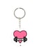 Love Printed Double Sided Keychain