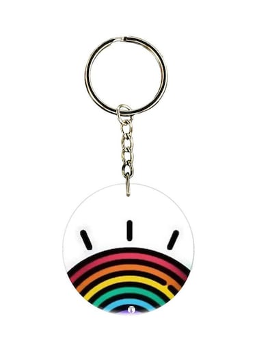 Cartoon Printed Double-Sided Keychain