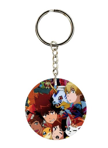 Anime Digimon Printed Keychain