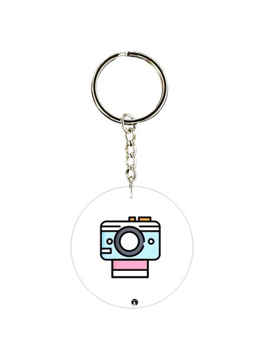Camera Printed Double Sided Keychain
