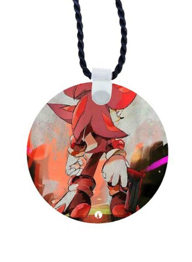 Shadow From Sonic Printed Car Mirror Pendant