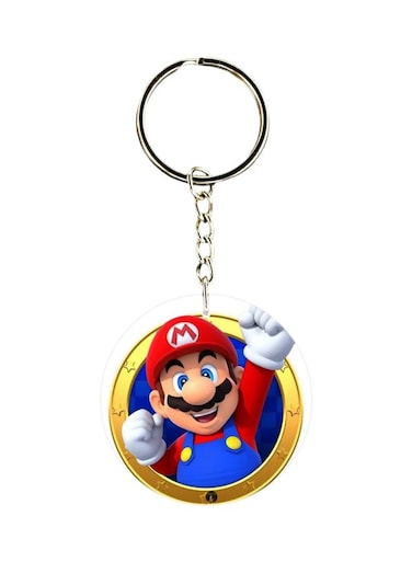 Mario Cartoon Character Themed Keychain
