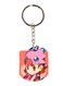 Double Side Anime Digimon Printed Keychain