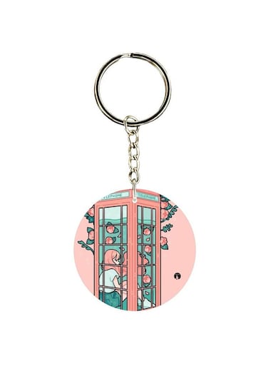 Cartoon Character Printed Keychain