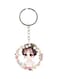 Girl Printed Plastic Keychain