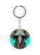 Elephant In Sunglasses Printed Keychain