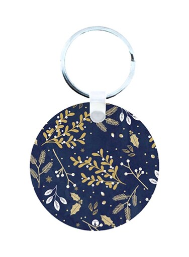 Flowers Wooden Keychain