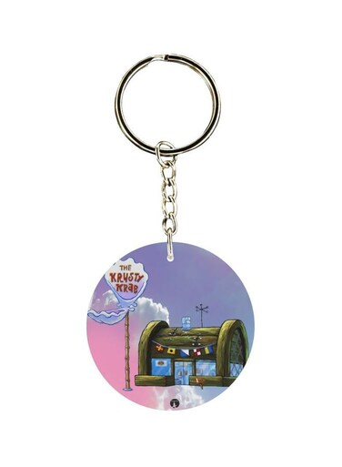 Krusty Krab Themed Keychain