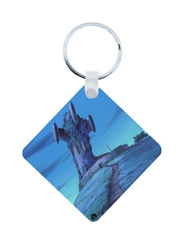 Adnan And Lina Wooden Keychain