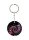 Double Sided Hearts Printed Keychain