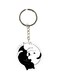 Cat Printed Dual Sided Keychain