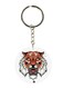 Tiger Printed Keychain