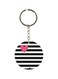 Heart Printed Single Sided Keychain