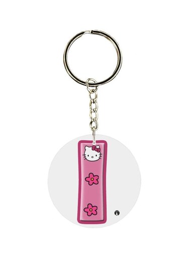 Alphabet I Kitty Cartoon Themed Keychain