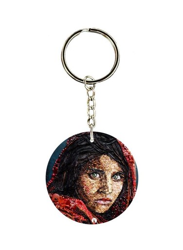 Printed Plastic Keychain