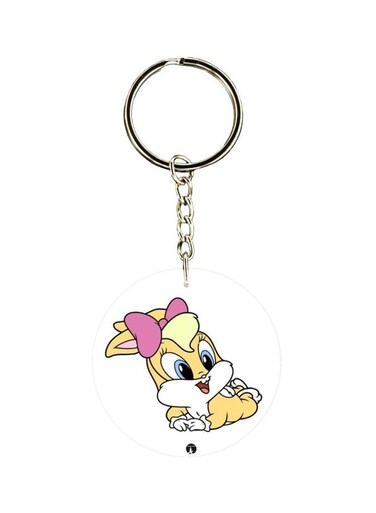 Cartoon Printed Double Sided Keychain
