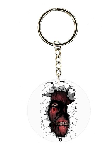 The Anime Attack On Titan Double Side Printed Keychain