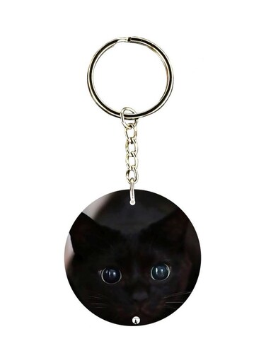 Cat Printed Keychain