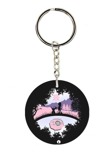 Double Sided Anime Digimon Printed Keychain
