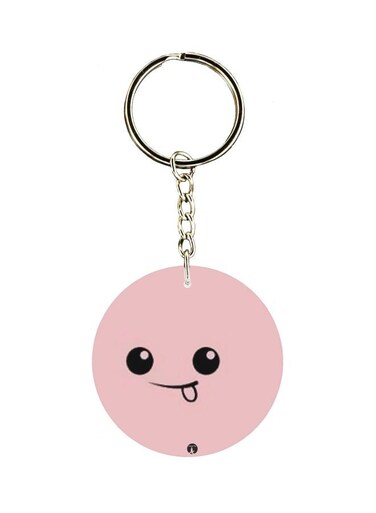 Cartoon Printed Single Sided Keychain
