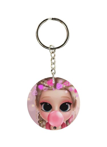 Girl Printed keychain