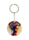 Double Sided Girl Face Printed Keychain